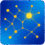 Yellow dots connected with lines like a neural network